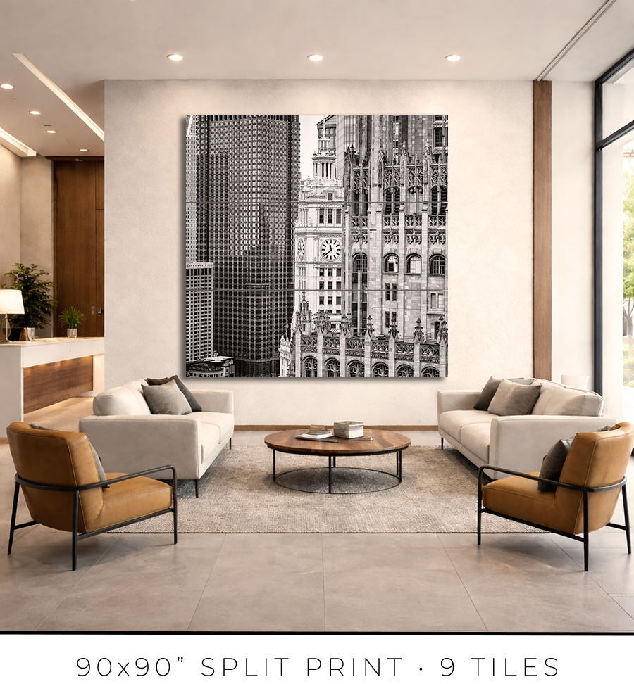 Tribune–Wrigley–Burnett Vertical Alignment - Igor Menaker Fine Art Photography