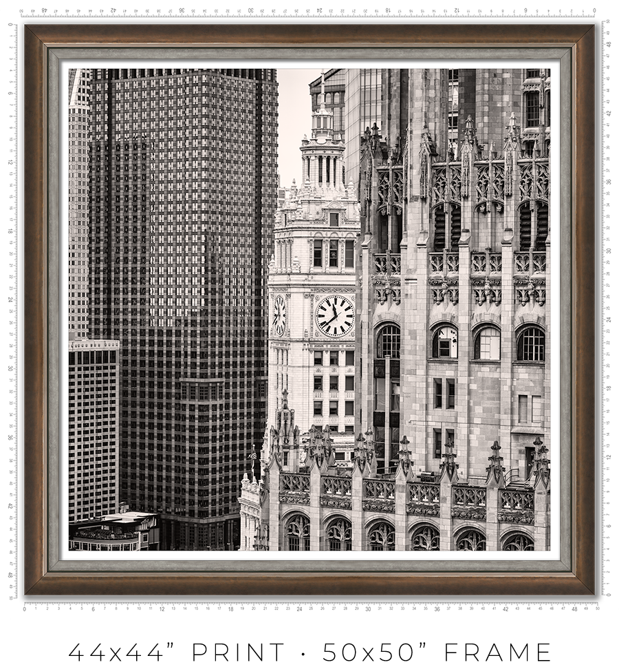 Tribune–Wrigley–Burnett Vertical Alignment - Igor Menaker Fine Art Photography