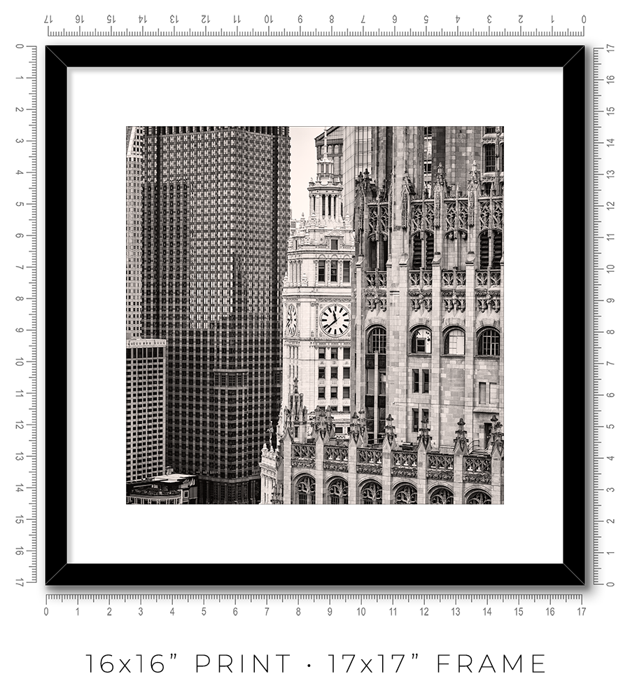 Tribune–Wrigley–Burnett Vertical Alignment - Igor Menaker Fine Art Photography
