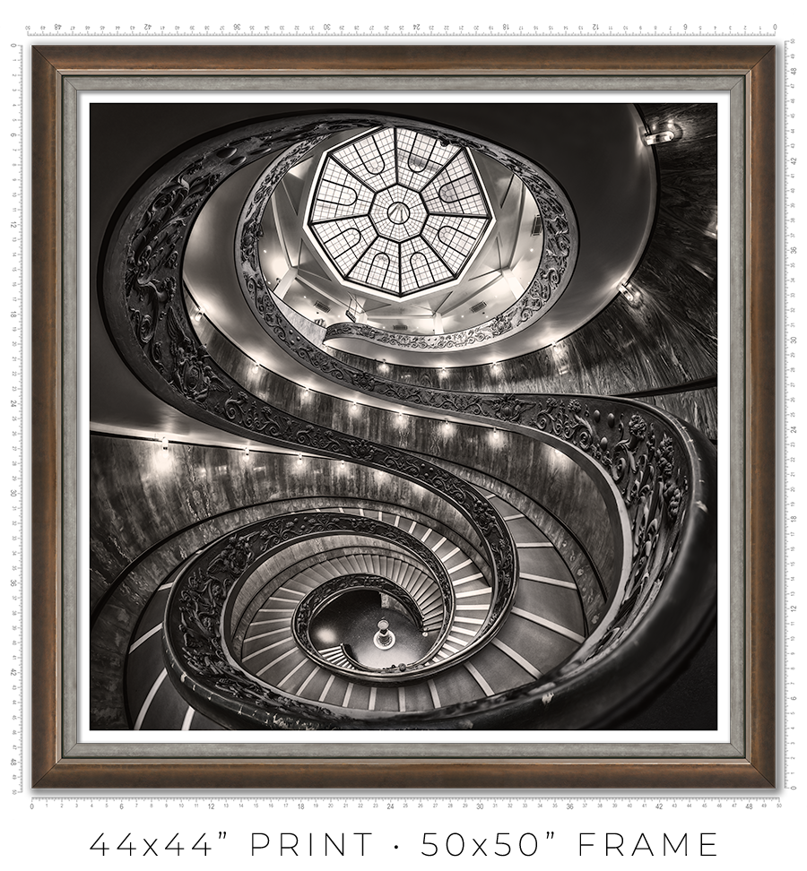 Vatican Spiral Staircase - Igor Menaker Fine Art Photography