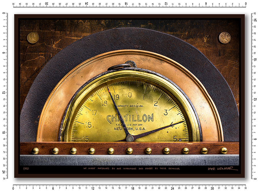 We judge ourselves by our intentions and others by their behavior