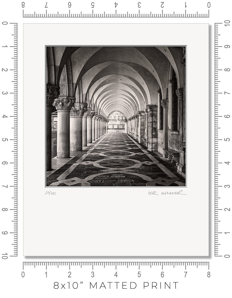 Palazzo Ducale Colonnade - Igor Menaker Fine Art Photography