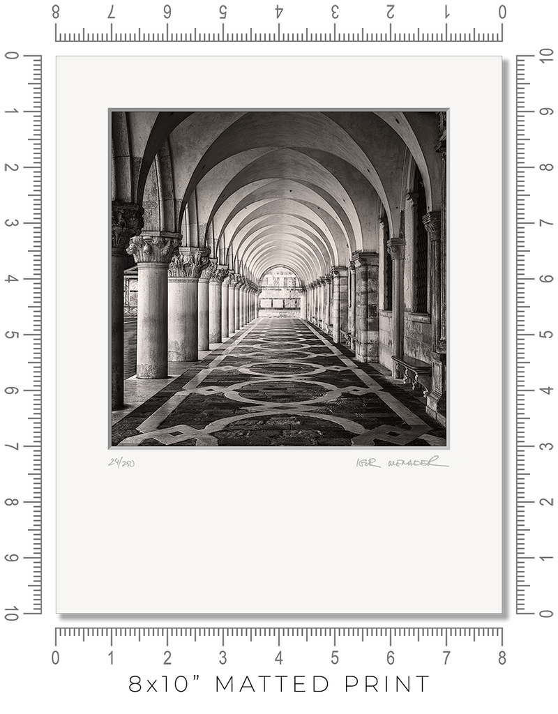 Palazzo Ducale Colonnade - Igor Menaker Fine Art Photography