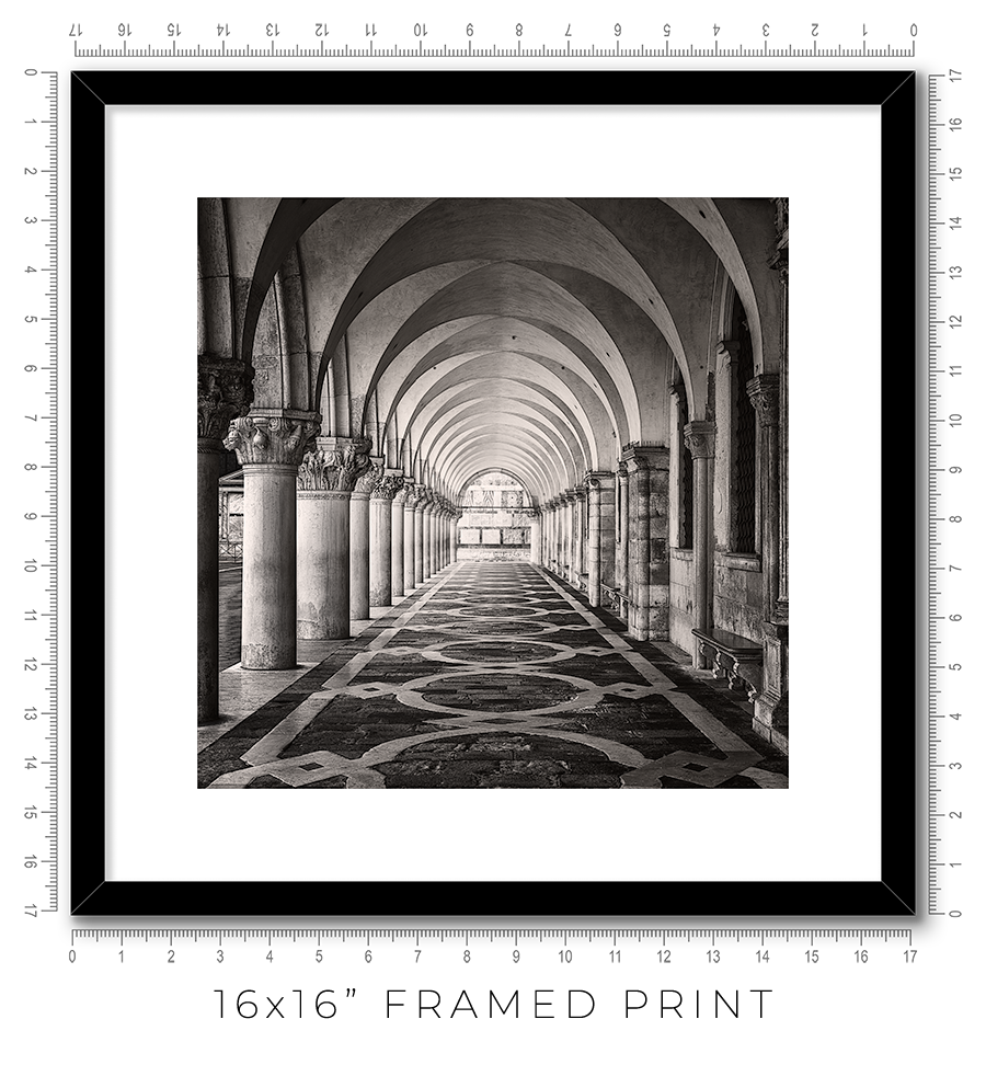 Palazzo Ducale Colonnade - Igor Menaker Fine Art Photography