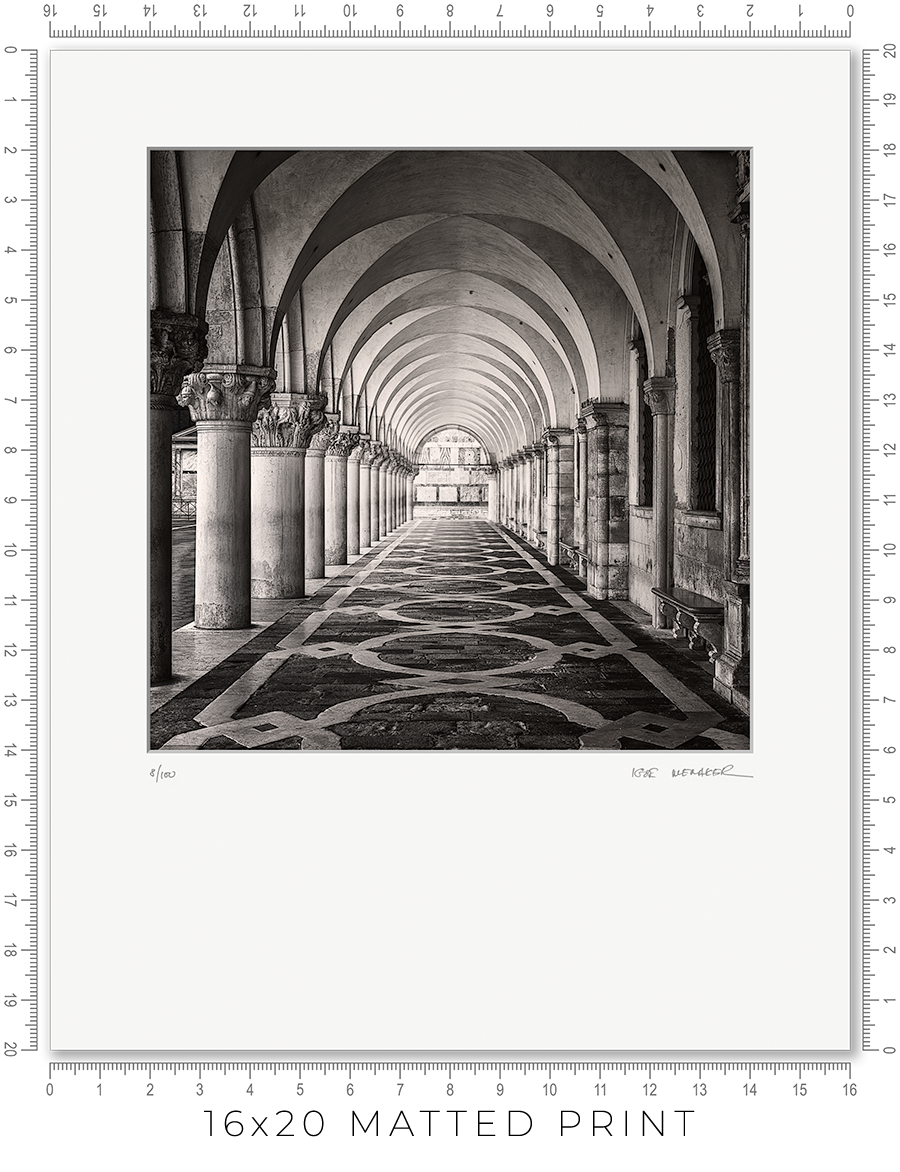 Palazzo Ducale Colonnade - Igor Menaker Fine Art Photography
