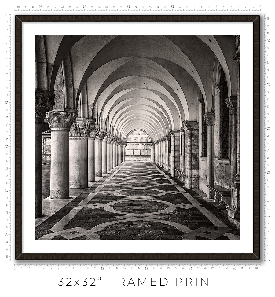 Palazzo Ducale Colonnade - Igor Menaker Fine Art Photography