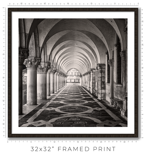Palazzo Ducale Colonnade - Igor Menaker Fine Art Photography