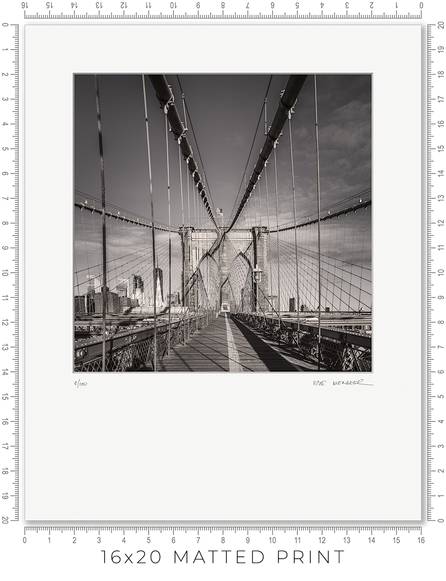 Brooklyn Bridge Tower - Igor Menaker Fine Art Photography