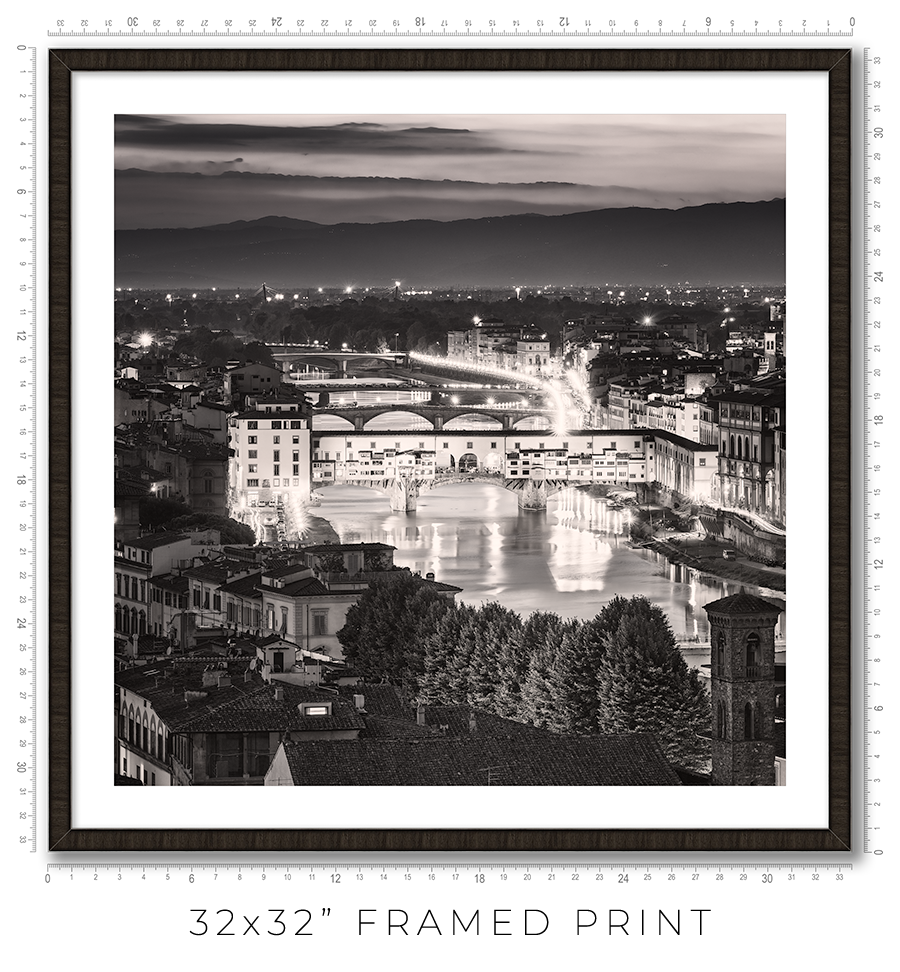 Ponte Vecchio at Night - Igor Menaker Fine Art Photography