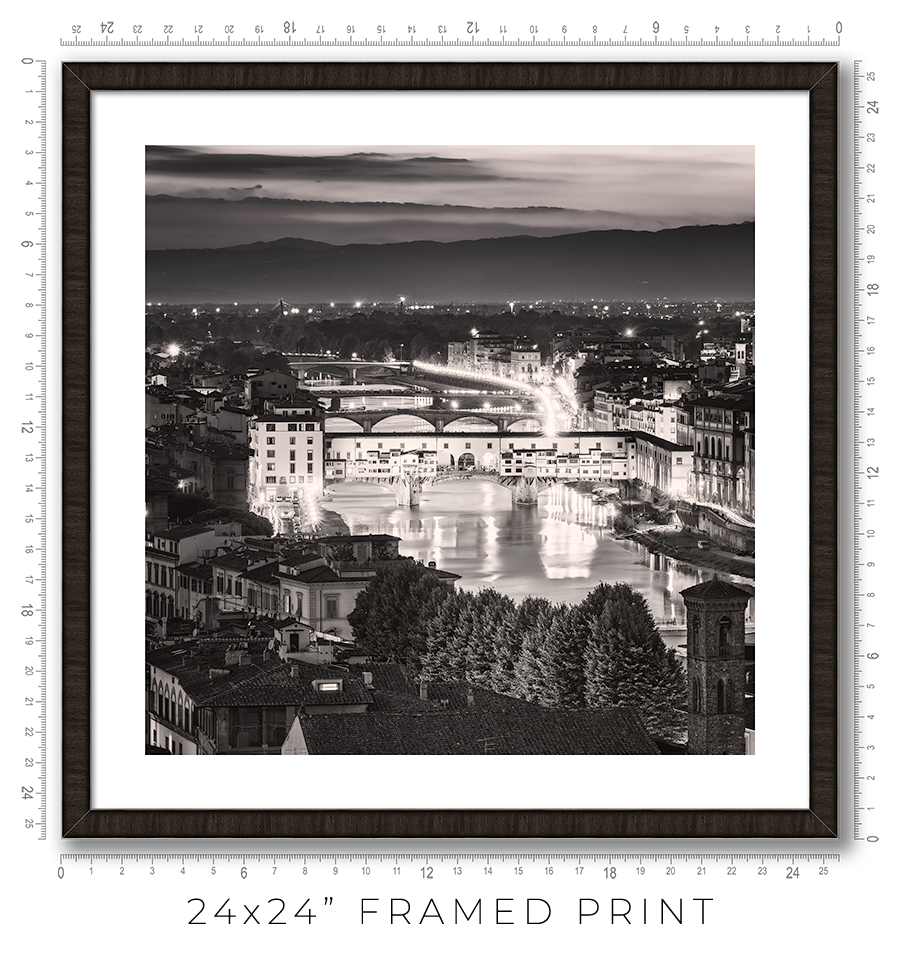 Ponte Vecchio at Night - Igor Menaker Fine Art Photography