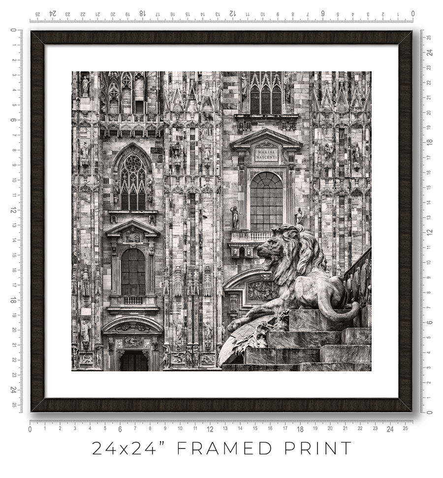Milan Duomo Lion - Igor Menaker Fine Art Photography