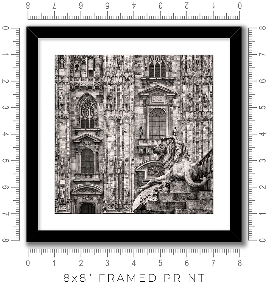 Milan Duomo Lion - Igor Menaker Fine Art Photography