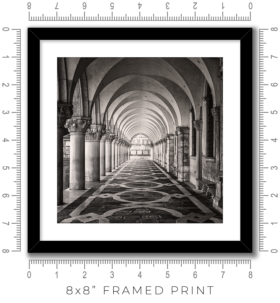 Palazzo Ducale Colonnade - Igor Menaker Fine Art Photography