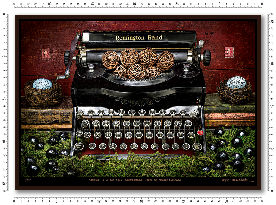 Writing is a socially acceptable form of schizophrenia