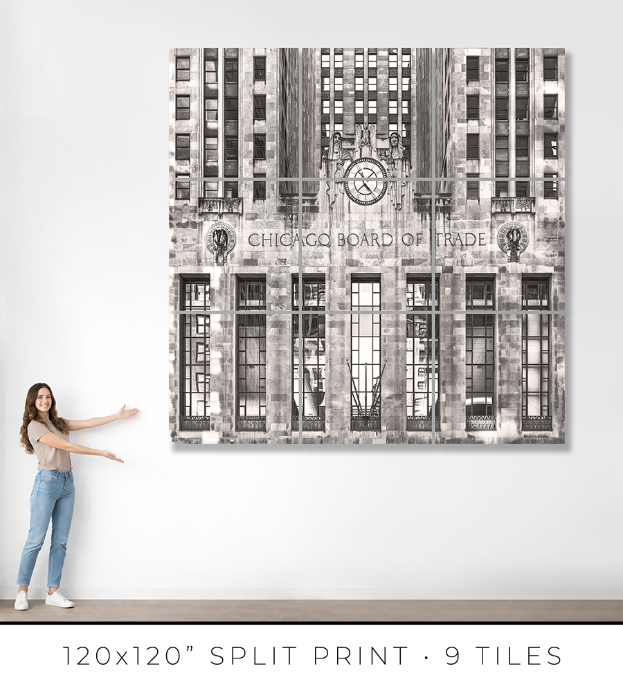Chicago Board of Trade - LaSalle Street Facade - Igor Menaker Fine Art Photography