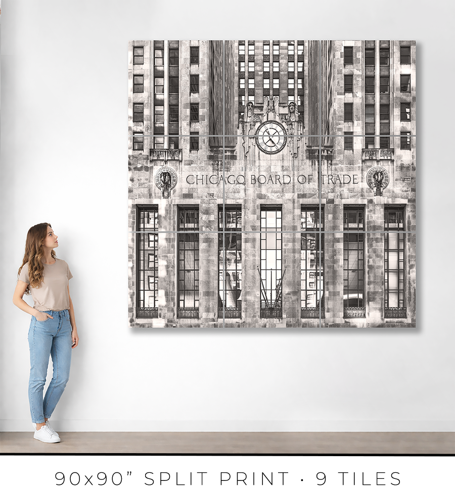 Chicago Board of Trade - LaSalle Street Facade - Igor Menaker Fine Art Photography