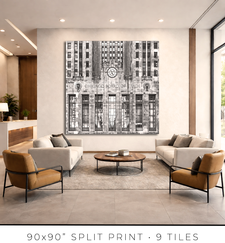 Chicago Board of Trade - LaSalle Street Facade - Igor Menaker Fine Art Photography