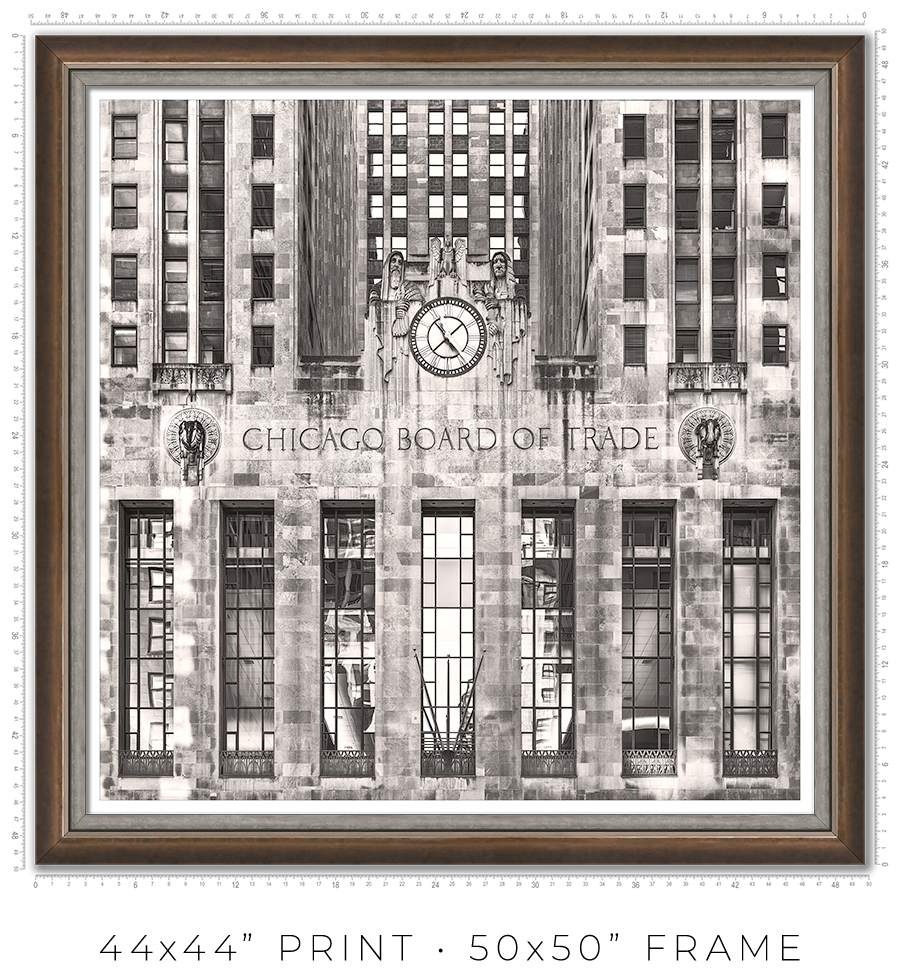 Chicago Board of Trade - LaSalle Street Facade - Igor Menaker Fine Art Photography