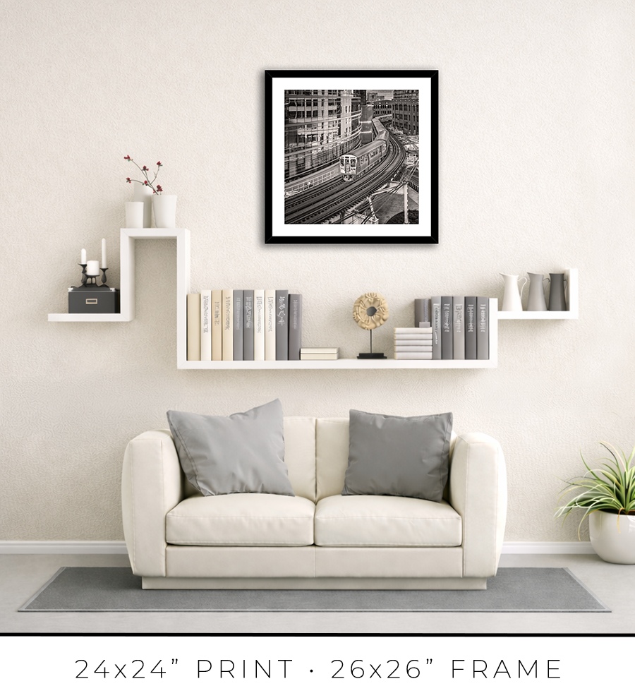 Chicago L Hubbard Curve - Igor Menaker Fine Art Photography