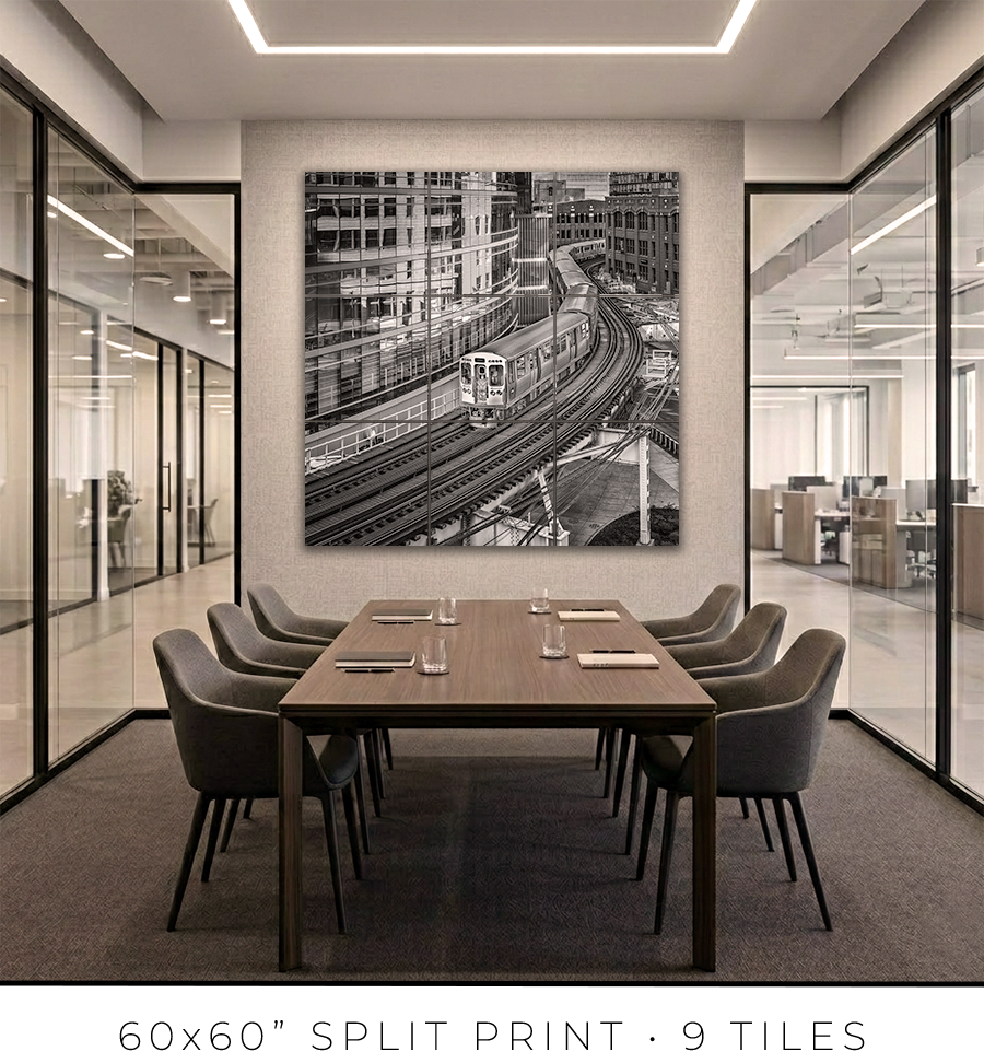 Chicago L Hubbard Curve - Igor Menaker Fine Art Photography