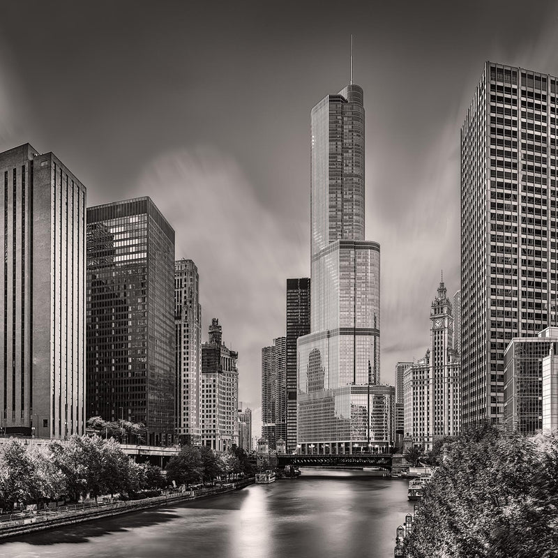 Chicago River from Columbus Dr Bridge