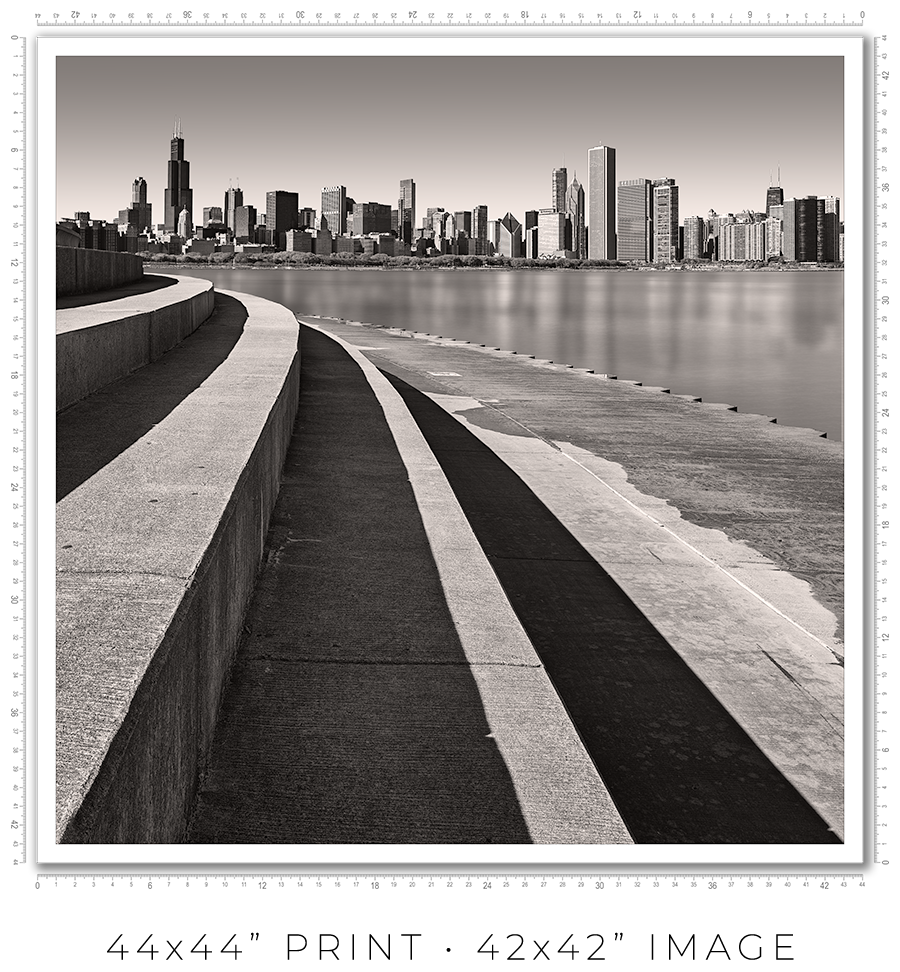 Chicago Skyline From Adler Planetarium - Igor Menaker Fine Art Photography