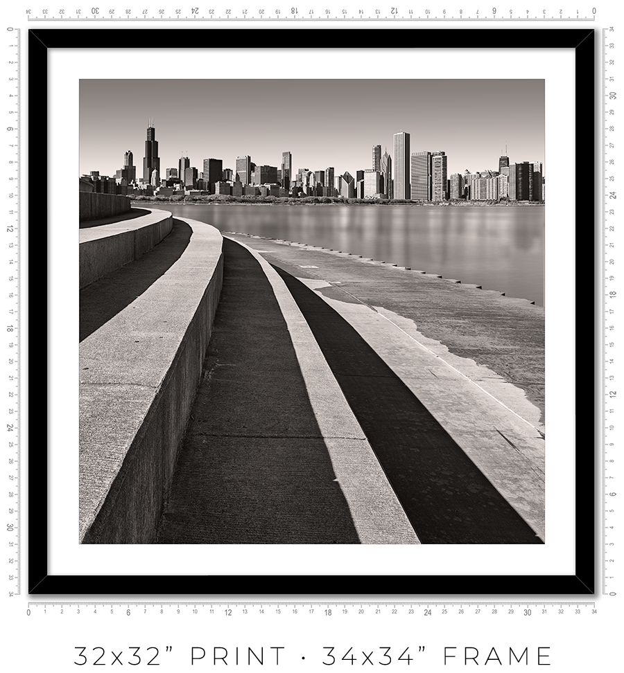 Chicago Skyline From Adler Planetarium - Igor Menaker Fine Art Photography