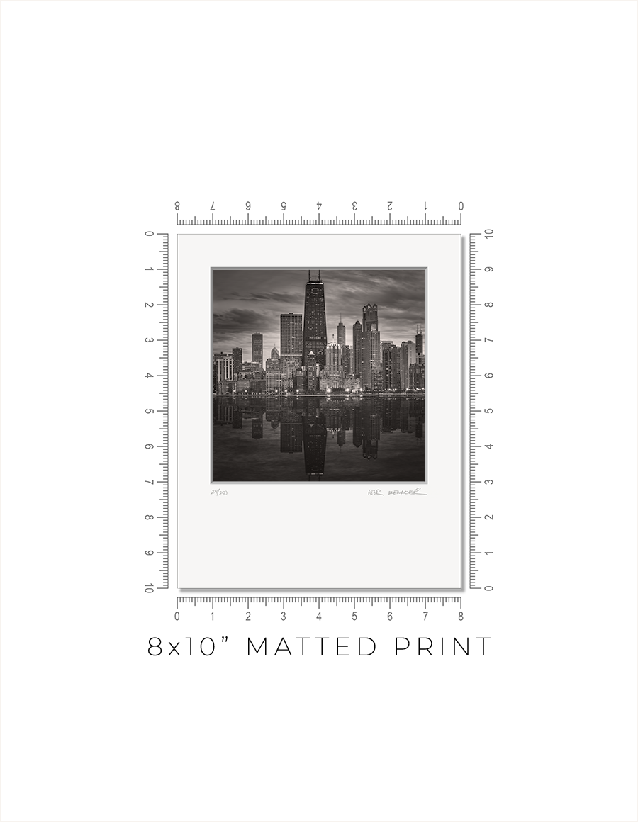 Chicago Skyline From North Avenue Beach Pier - Igor Menaker Fine Art Photography