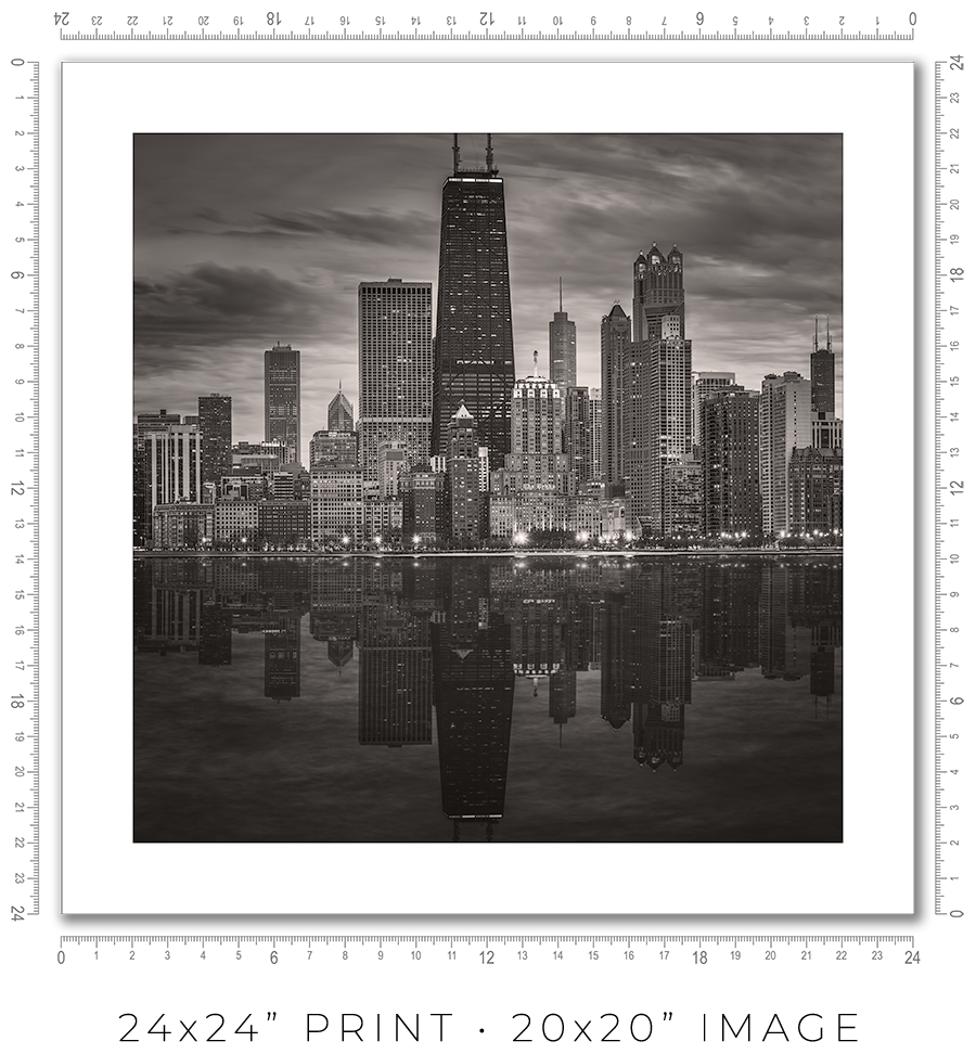 Chicago Skyline From North Avenue Beach Pier - Igor Menaker Fine Art Photography