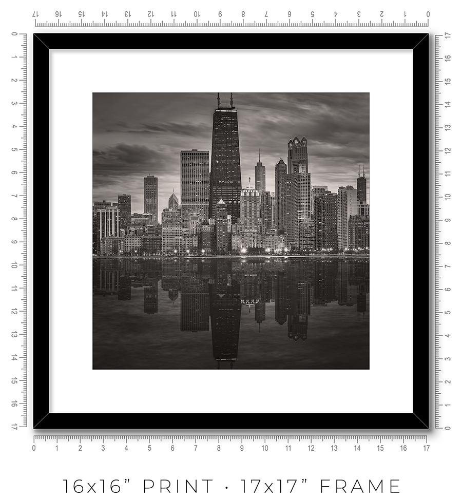 Chicago Skyline From North Avenue Beach Pier - Igor Menaker Fine Art Photography
