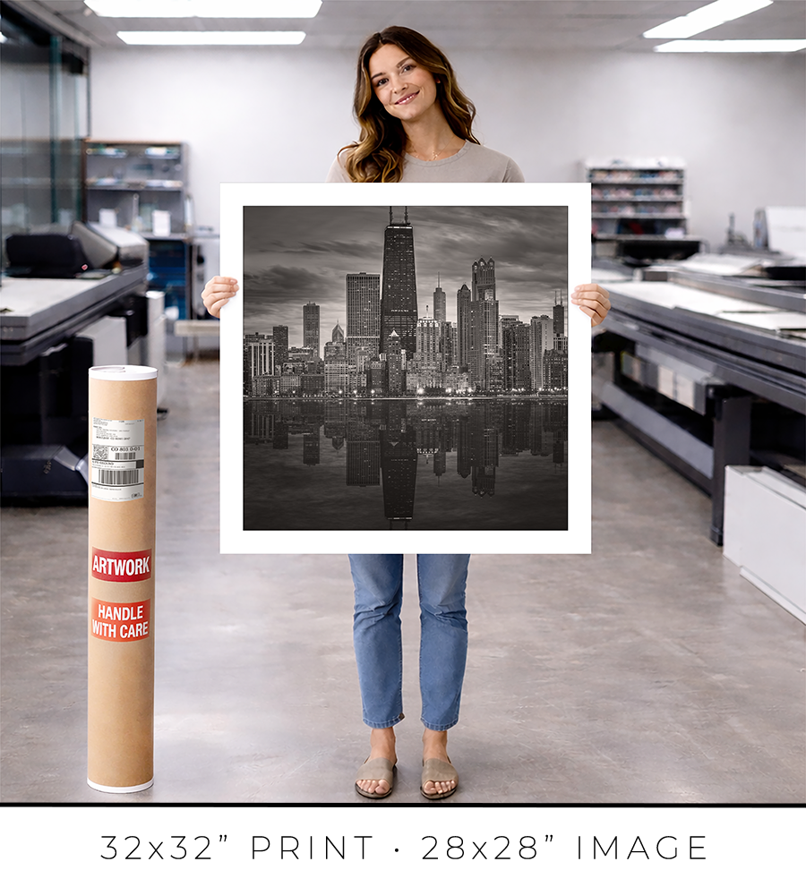 Chicago Skyline From North Avenue Beach Pier - Igor Menaker Fine Art Photography