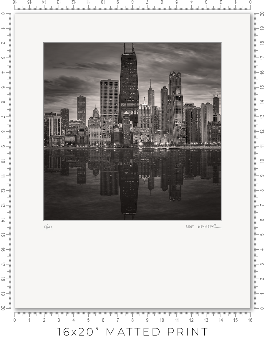 Chicago Skyline From North Avenue Beach Pier - Igor Menaker Fine Art Photography
