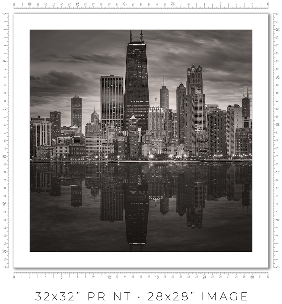Chicago Skyline From North Avenue Beach Pier - Igor Menaker Fine Art Photography