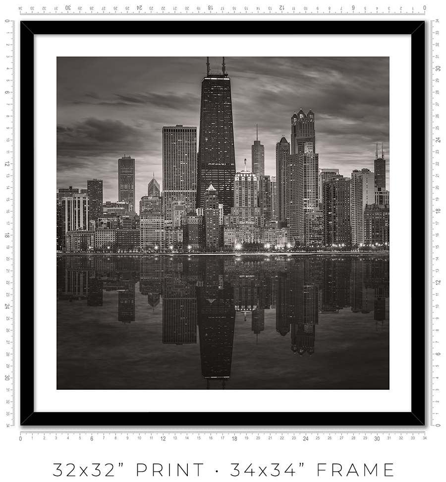 Chicago Skyline From North Avenue Beach Pier - Igor Menaker Fine Art Photography