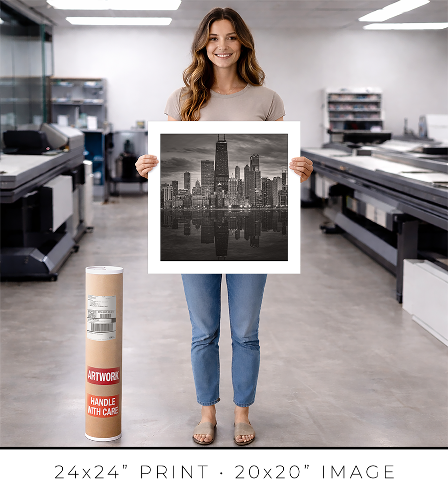 Chicago Skyline From North Avenue Beach Pier - Igor Menaker Fine Art Photography