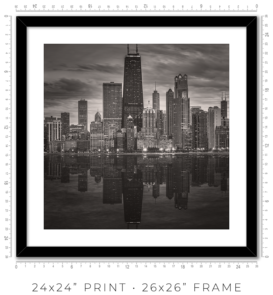 Chicago Skyline From North Avenue Beach Pier - Igor Menaker Fine Art Photography