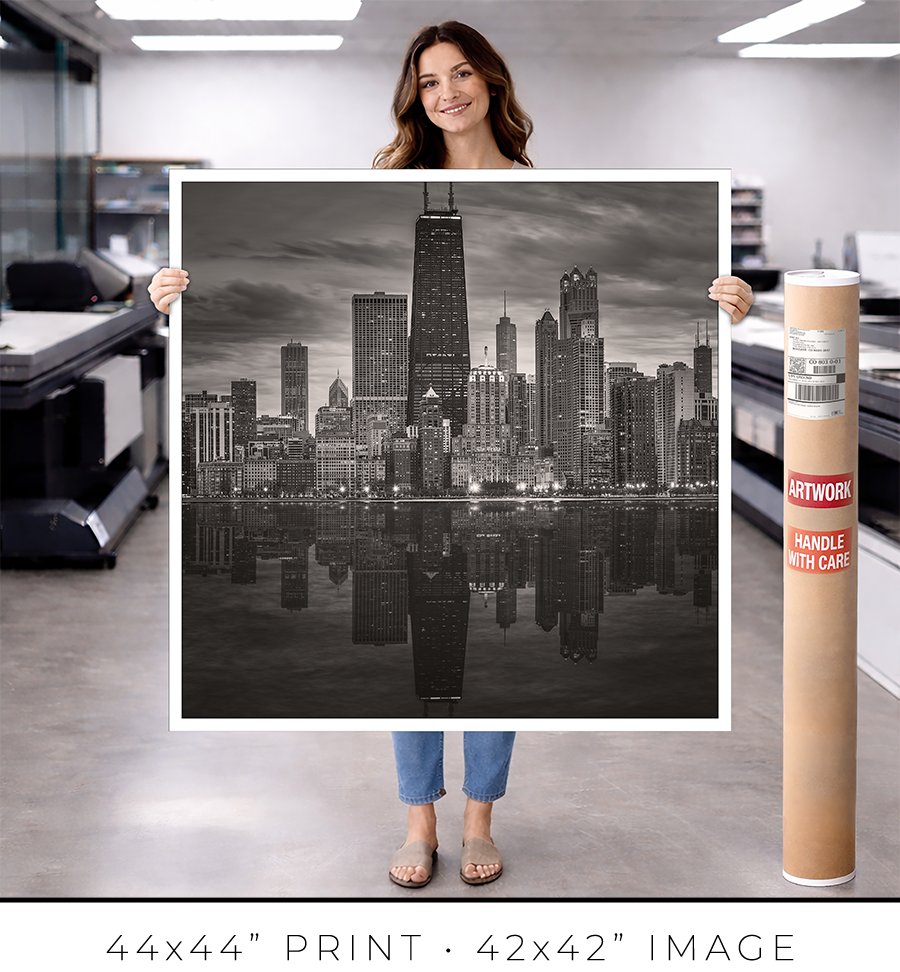 Chicago Skyline From North Avenue Beach Pier - Igor Menaker Fine Art Photography