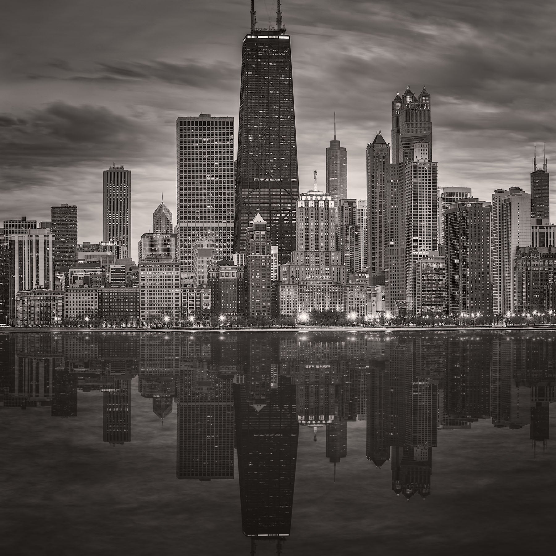 Chicago Skyline From North Avenue Beach Pier - Igor Menaker Fine Art Photography