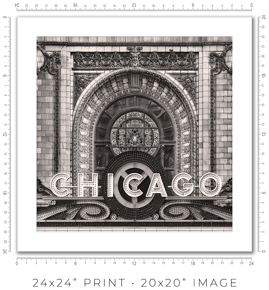 Chicago Theater Marquee - Igor Menaker Fine Art Photography