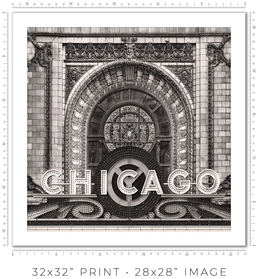 Chicago Theater Marquee - Igor Menaker Fine Art Photography