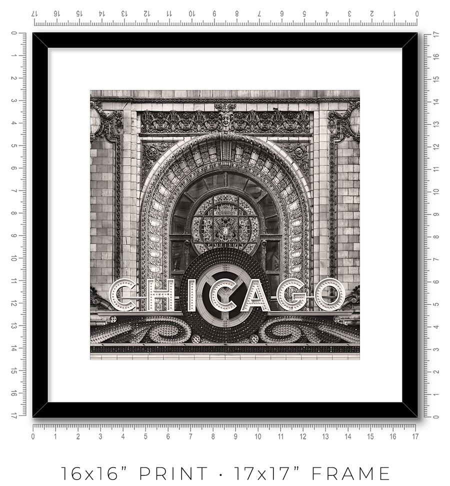 Chicago Theater Marquee - Igor Menaker Fine Art Photography