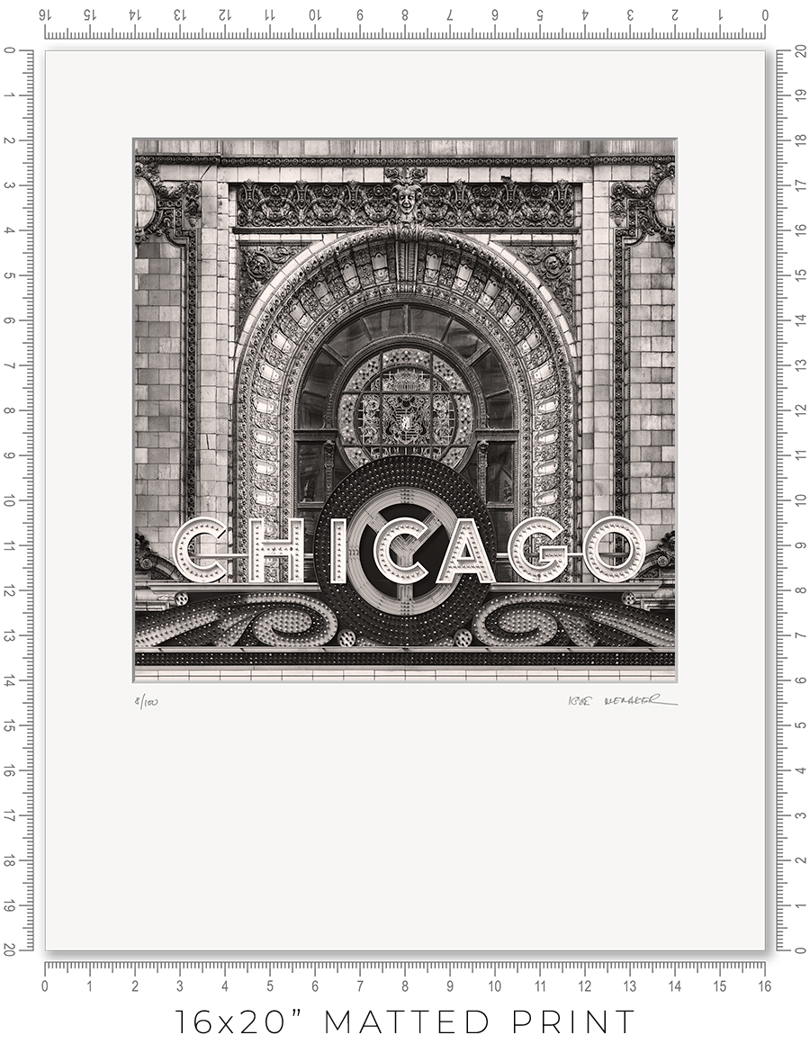 Chicago Theater Marquee - Igor Menaker Fine Art Photography