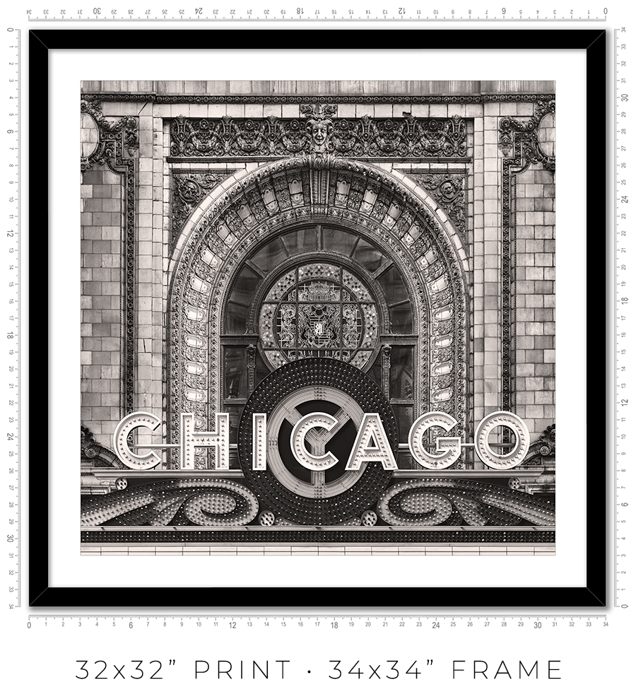 Chicago Theater Marquee - Igor Menaker Fine Art Photography