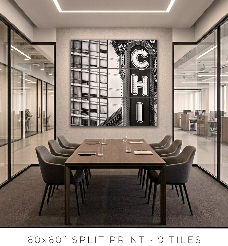 Chicago Theater Vertical Sign - Igor Menaker Fine Art Photography
