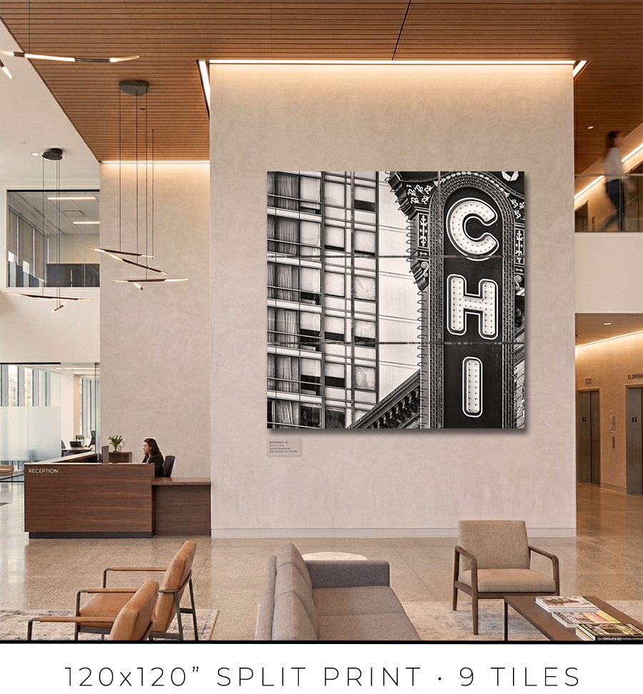 Chicago Theater Vertical Sign - Igor Menaker Fine Art Photography