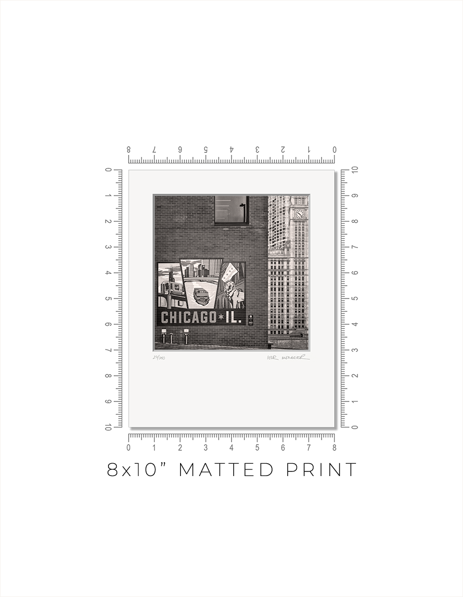 Chicago Travel Decal Mural - Igor Menaker Fine Art Photography