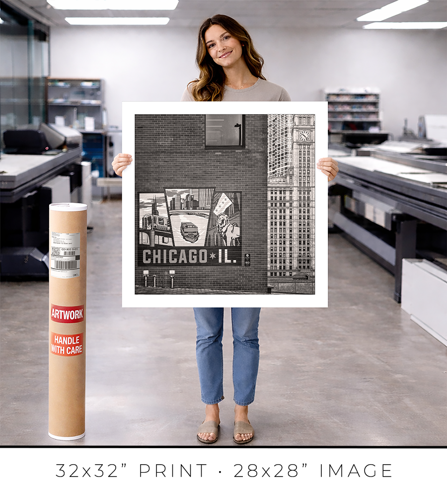 Chicago Travel Decal Mural - Igor Menaker Fine Art Photography