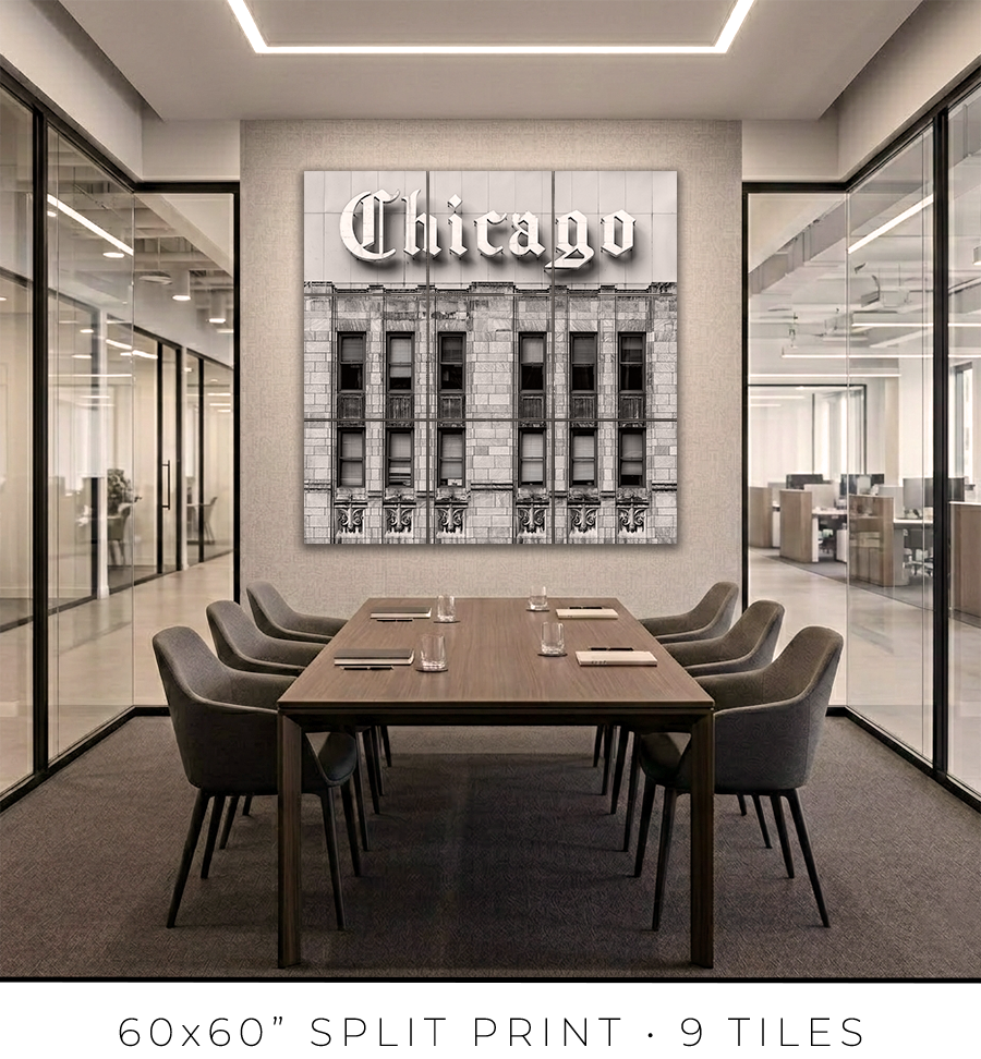 Chicago Tribune Sign - Igor Menaker Fine Art Photography