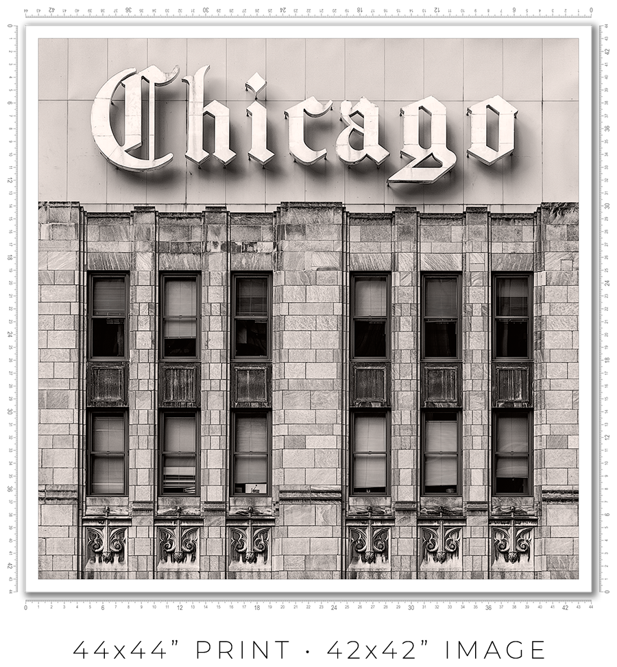 Chicago Tribune Sign - Igor Menaker Fine Art Photography