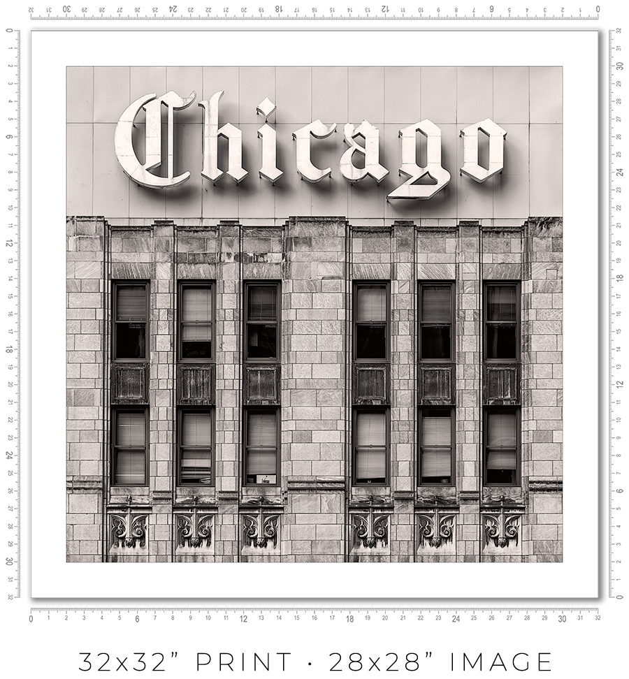 Chicago Tribune Sign - Igor Menaker Fine Art Photography